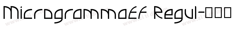 MicrogrammaEF Regul字体转换